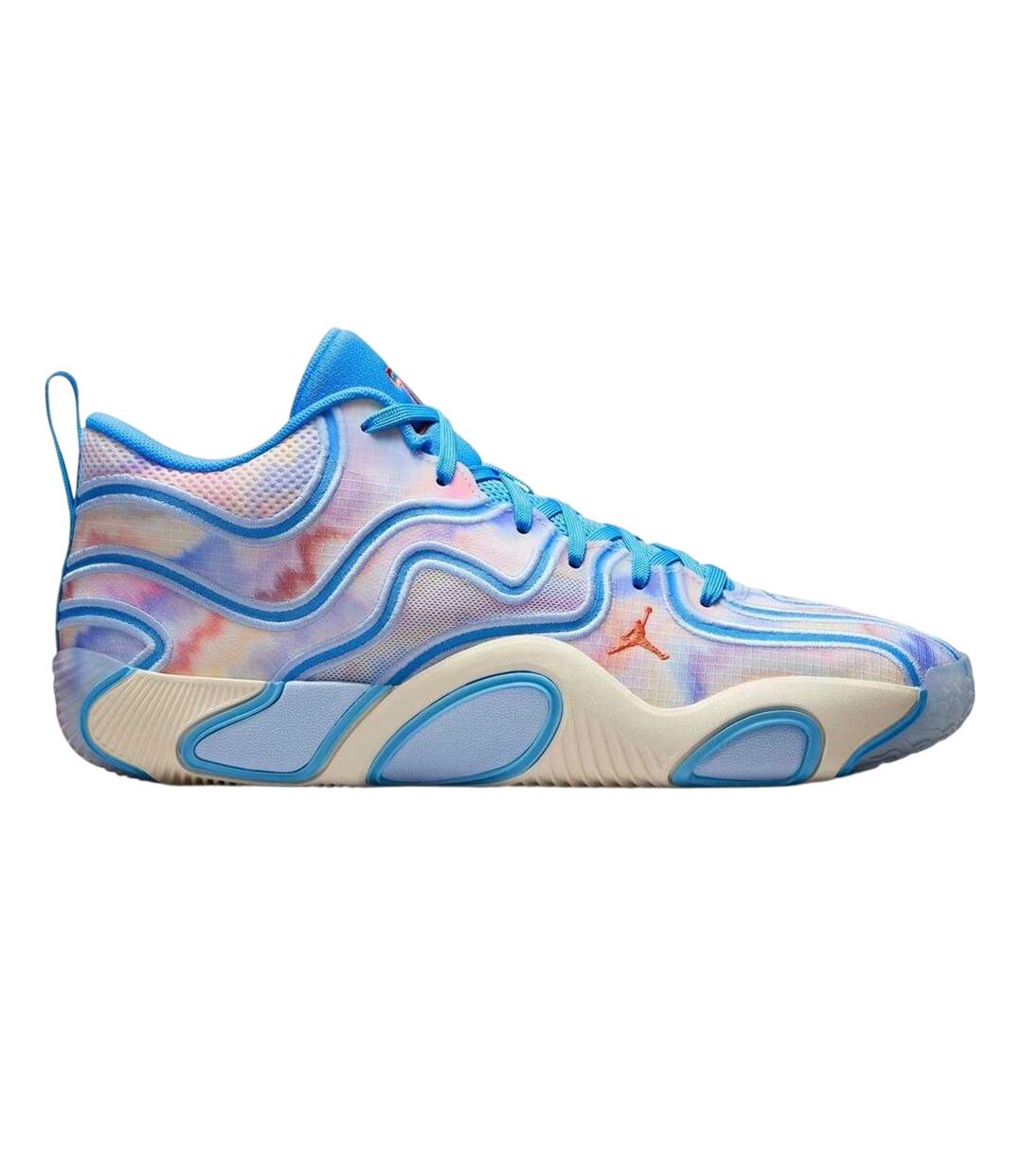 Chaussures De Basket Motif/style Tie-dye Homme Bleu Blanc Cassé Tie-dye Air-4