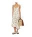 Womens/ladies Leaf Print Dress Sand Armani Exchange-4