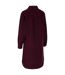 Robe Chemise En Velours Côtelé À Poches Alison Femme Pourpre Trespass-2