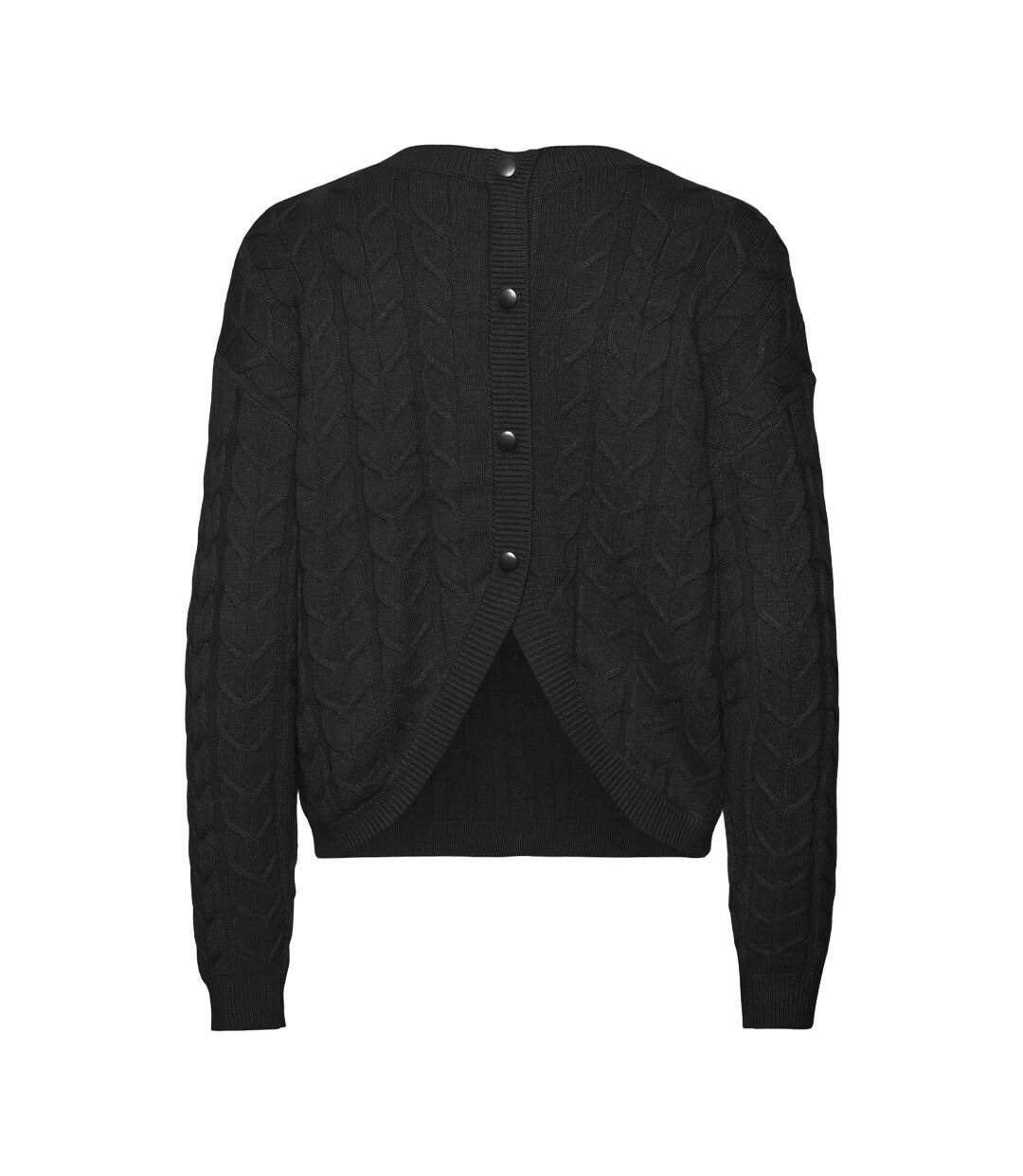 Pull noir femme vero moda tilda-2