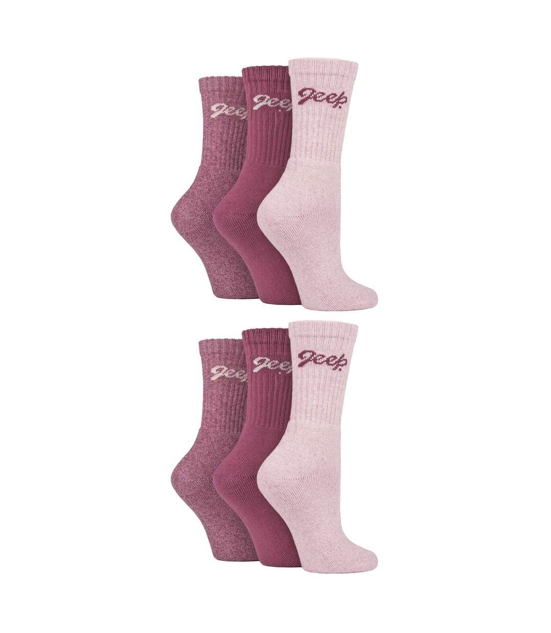 Ladies 6 Pack Hiking Boot Socks | Cotton Socks for the Outdoors-3