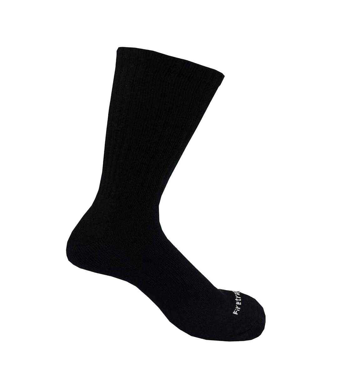 Lot De 6  Chaussettes Motif/style Logo Homme Noir Firetrap-2