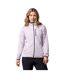 Womens/ladies Hike Grid Full Zip Fleece Jacket Lavender Columbia-2