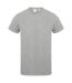 Skinni Fit Men Mens Feel Good Stretch V-neck Short Sleeve T-Shirt (Heather Grey)