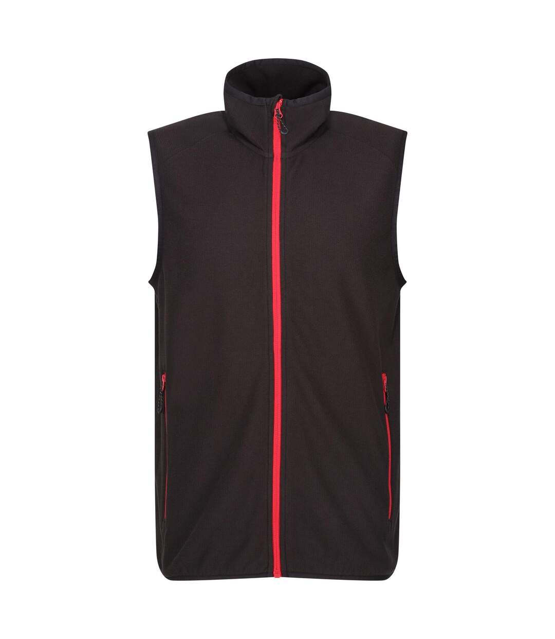 Mens Navigate Fleece Gilet Black Classic Red Regatta-2
