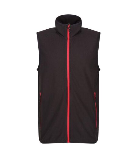 Mens Navigate Fleece Gilet Black Classic Red Regatta