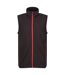 Mens Navigate Fleece Gilet Black Classic Red Regatta-2
