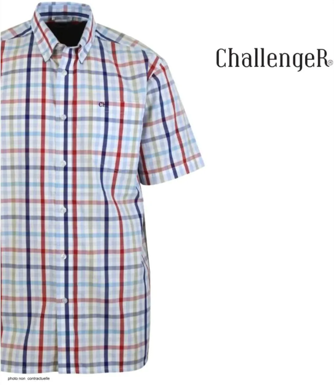 Chemisettes manches courtes CHALLENGER B3105A : la coupe confort au style impeccable-4