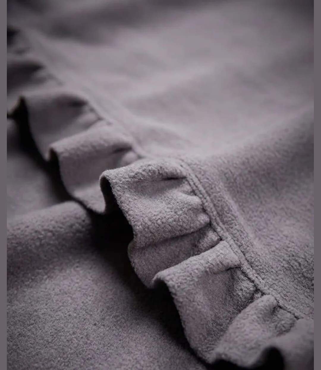 Châle / Étole Femme en Polaire Gris (Modèle Chale1G)-3
