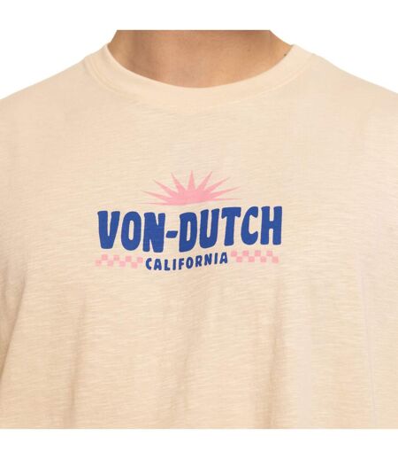 T-shirt homme col rond relax fit slub en jersey California Vondutch