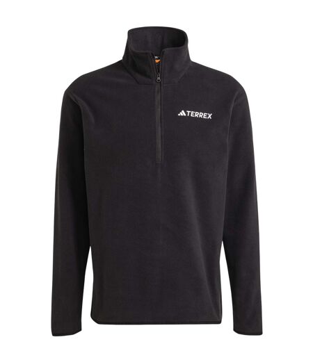 Mens Terrex Multi Essentials Half Zip Fleece Jacket Black Adidas