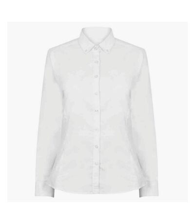 Womens/ladies modern long sleeve oxford shirt white Henbury