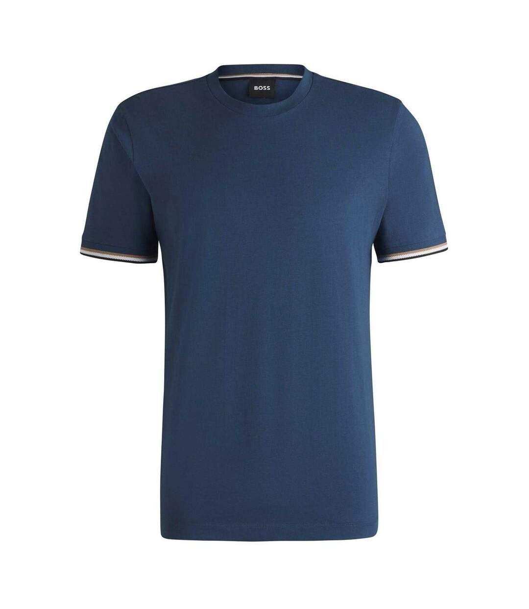 Mens Hbb Thompson 04 Premium Cotton Regular T-shirt Medium Blue Boss-2