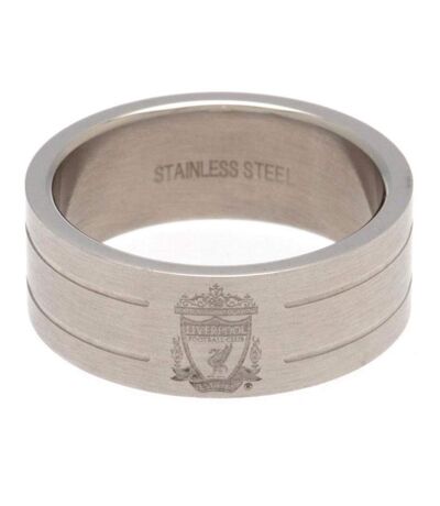 Liverpool FC Stripe Ring Large (Silver) (L) - UTTA3860