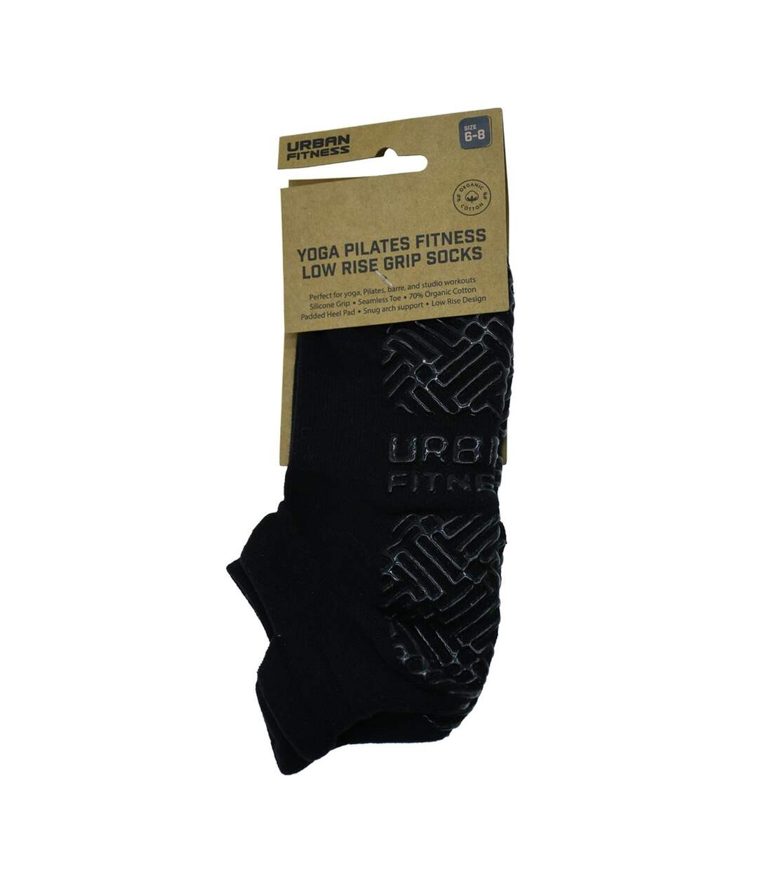 Chaussettes Pilates Homme Noir Urban Fitness-1