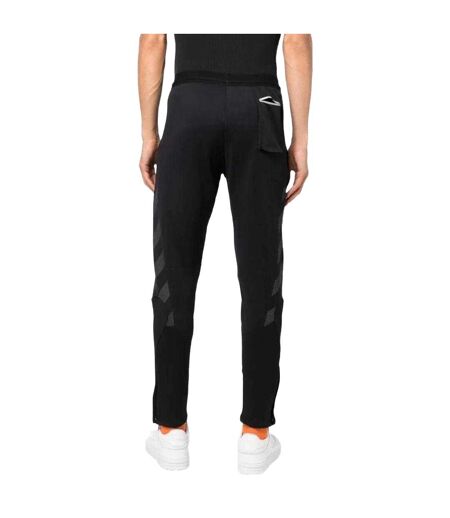 Unisex Adult Full Diag Jogging Bottoms Black Off White