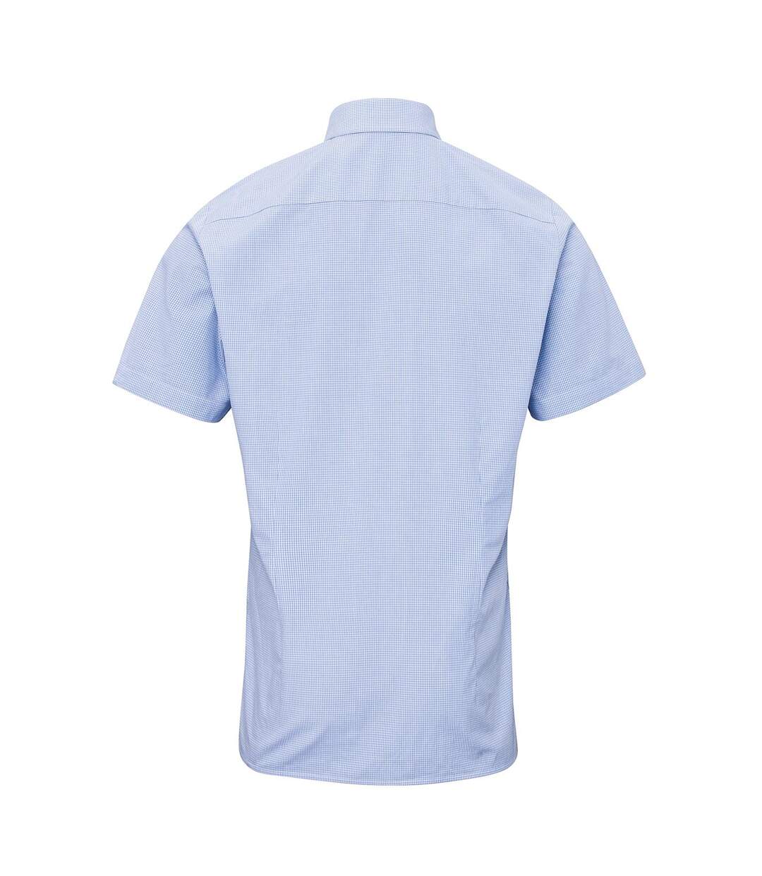 Chemise Homme Bleu Clair Blanc Premier-2