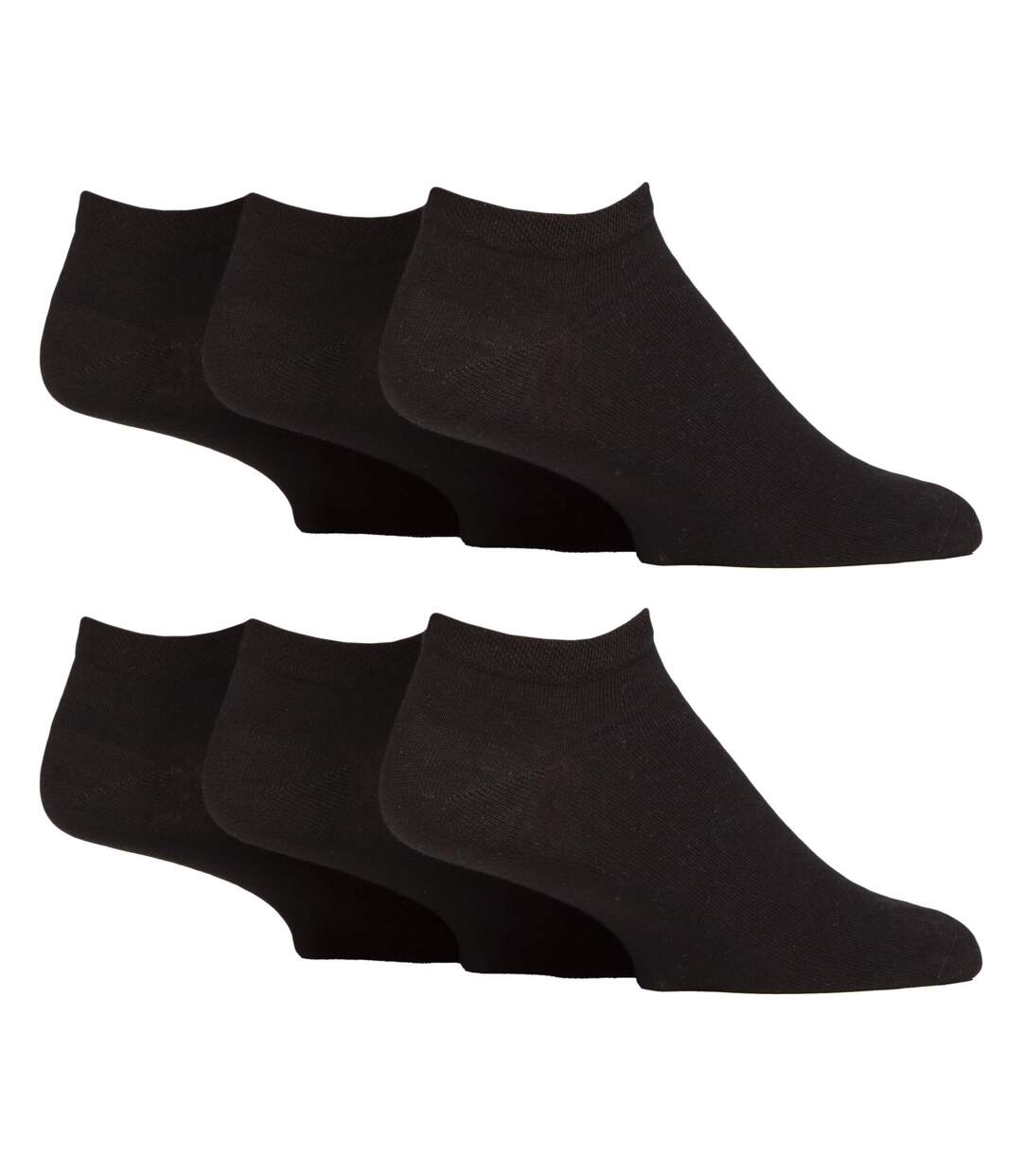 6 Pack Mens Diabetic Trainer Socks | Cushioned Foot Wide Ankle Socks-1