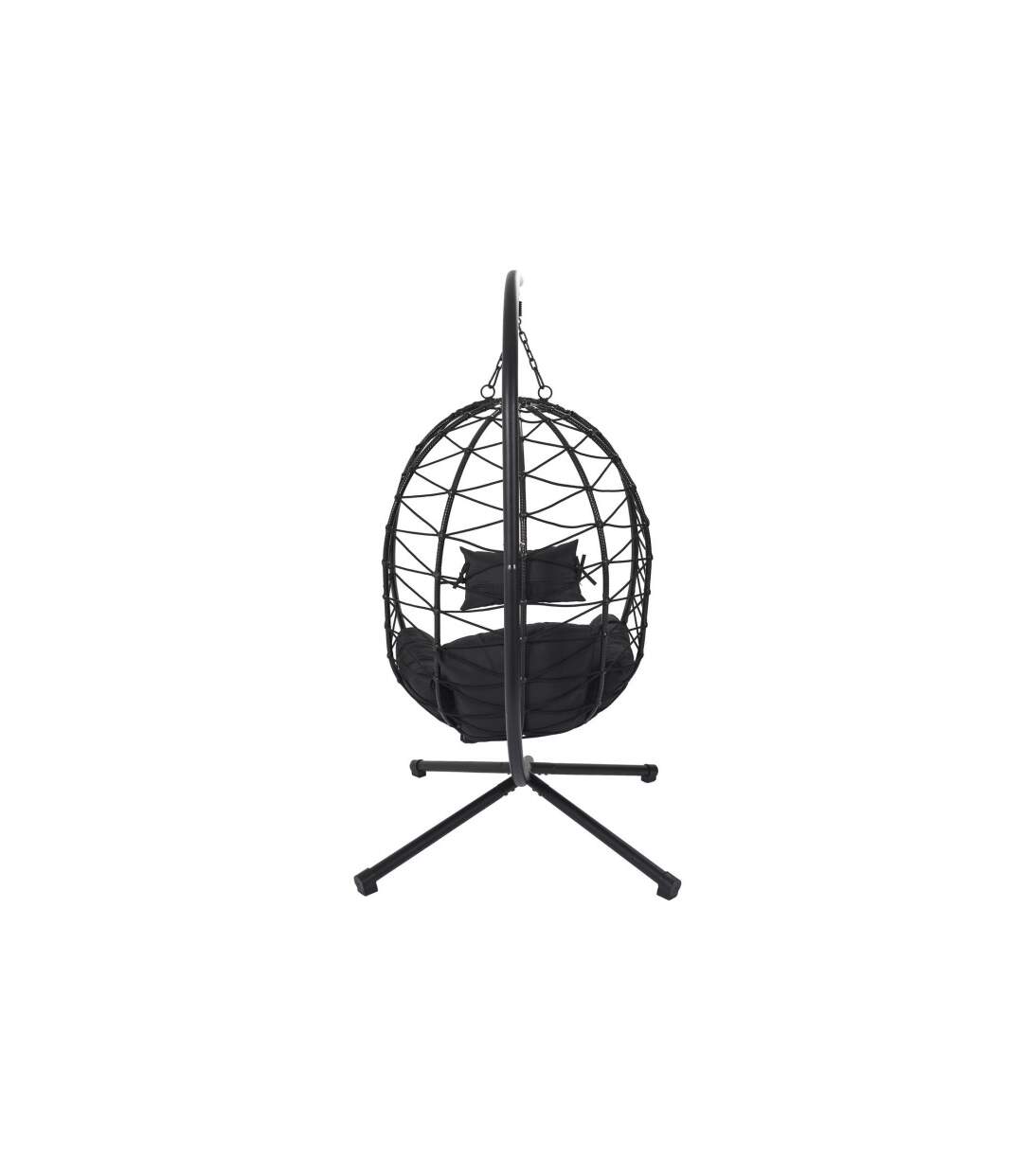 Fauteuil Suspendu Zadar 109cm Noir-4
