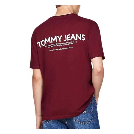 T-shirt Bordeaux Homme Tommy Hilfiger Pri - L