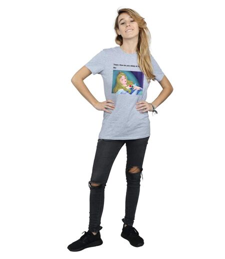 Disney - T-shirt SLEEPING BEAUTY MEME - Femme (Gris chiné) - UTBI16860