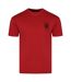 T-shirt Motif/style Logo Dans Cercle Homme Rouge Plein Sport-2