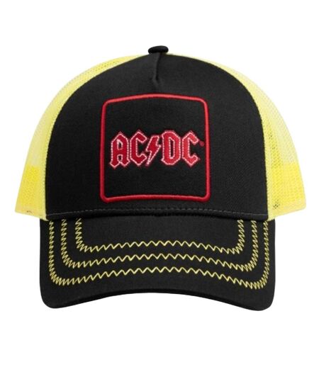 Casquette Trucker Noir Jaune Amplified