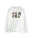 Disney Sweat-shirt Womens/Ladies Mickey Mouse And Friends Faces (Blanc) - UTBI29062-1