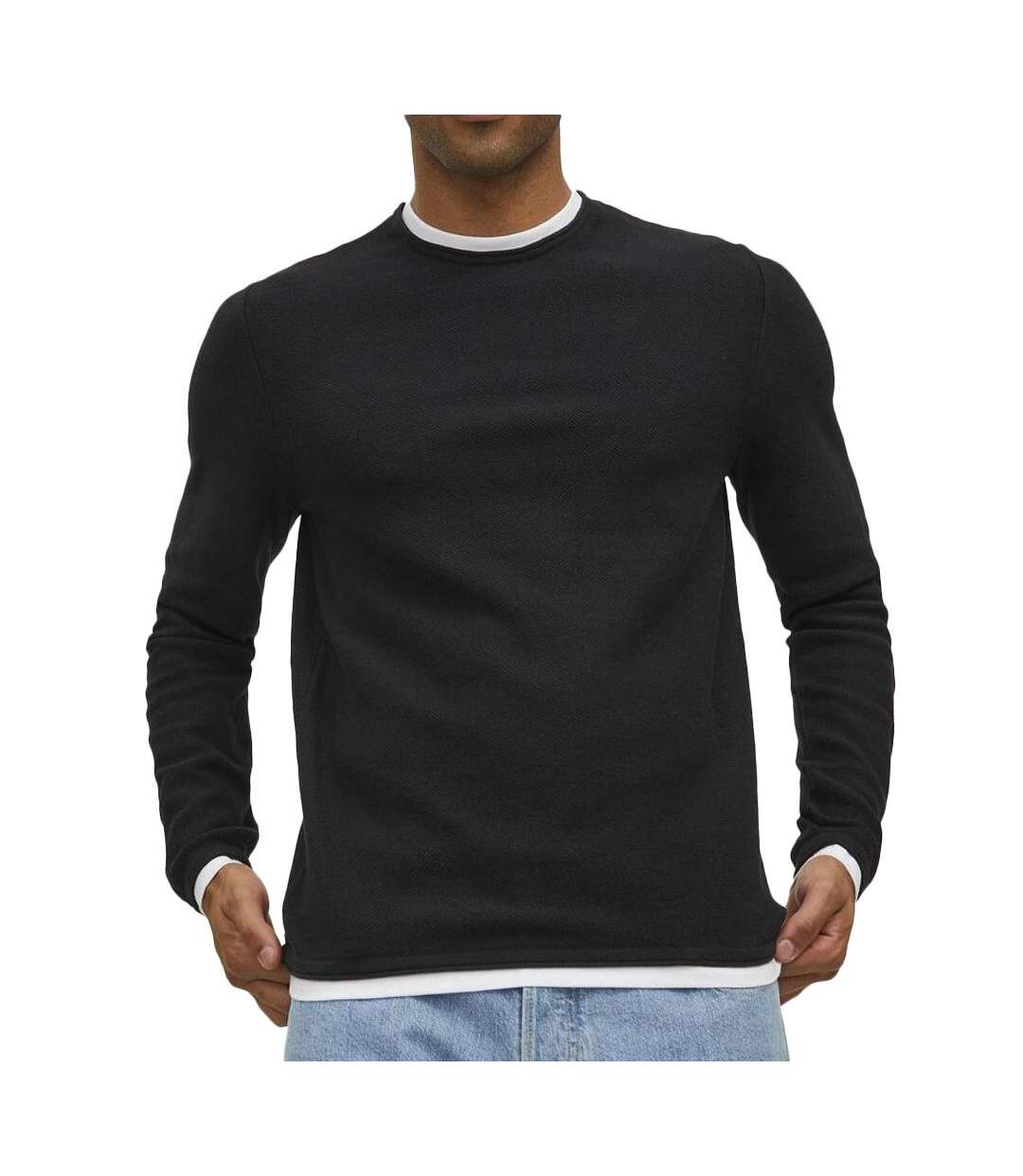 Pull marine/blanc homme jack & jones jortwinn - l-1