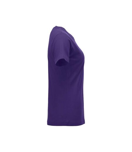 Womens/ladies New Classic T-shirt Bright Lilac Clique