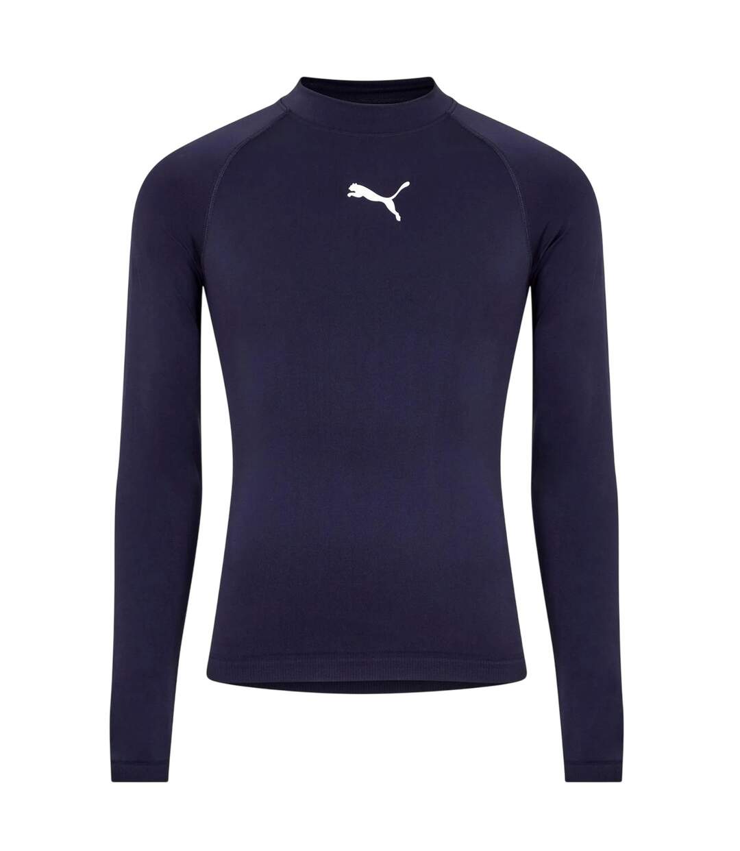 Mens Logo Base Layer Top Blue Puma-1