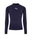 Mens Logo Base Layer Top Blue Puma-1