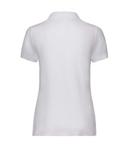 Fruit of the Loom Womens/Ladies Pique Lady Fit T-Shirt (White) - UTPC6646