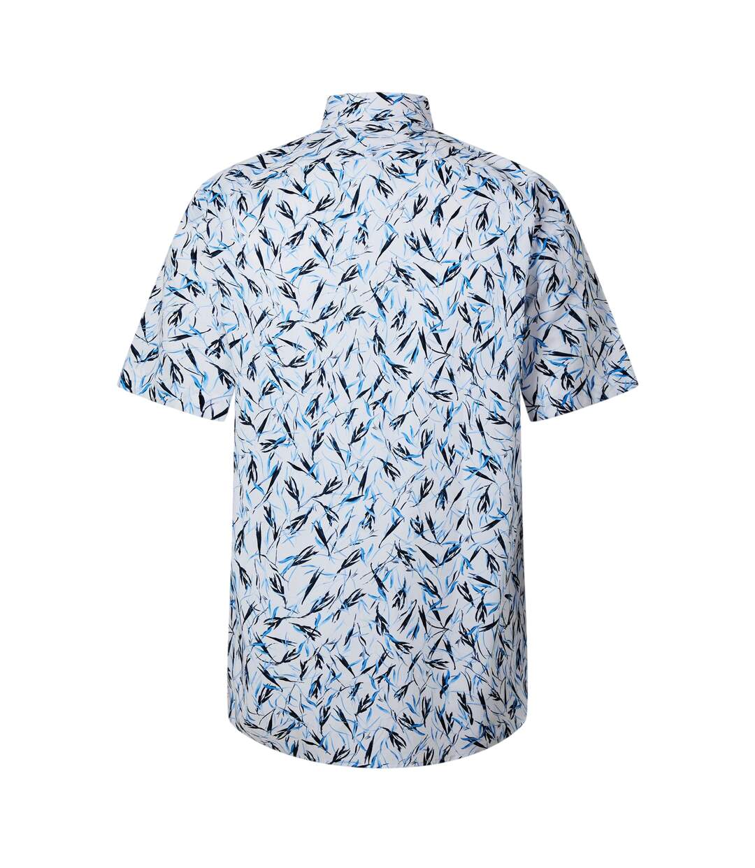 Chemise Manches Courtes Motif/style Imprimé Feuille Joe Homme Bleu Pastel Boss-3