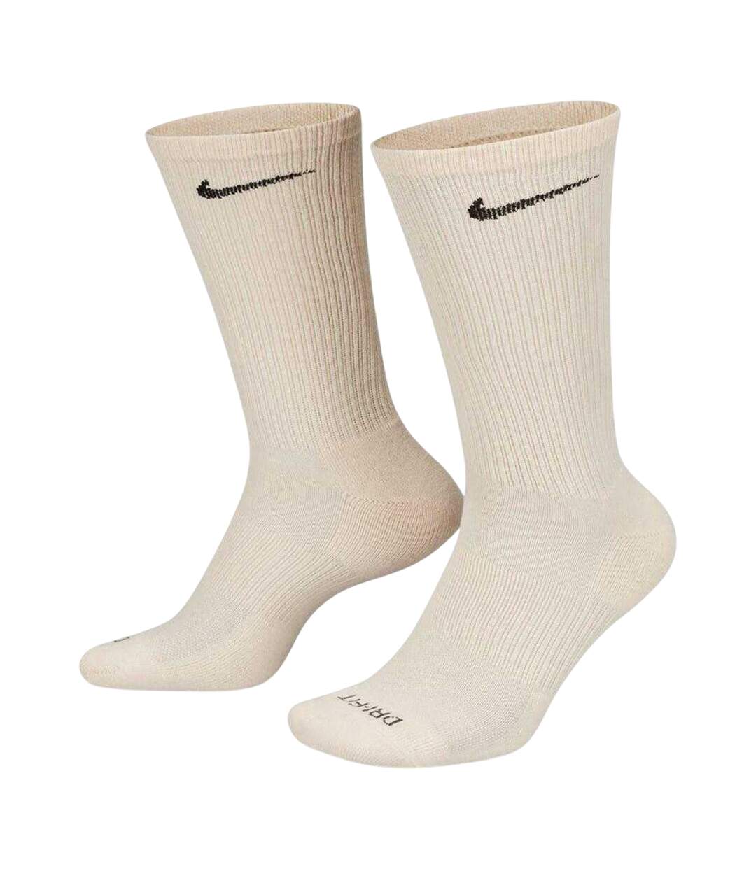 Lot De 6  Chaussettes Adulte Beige Naturel Total Nike-2