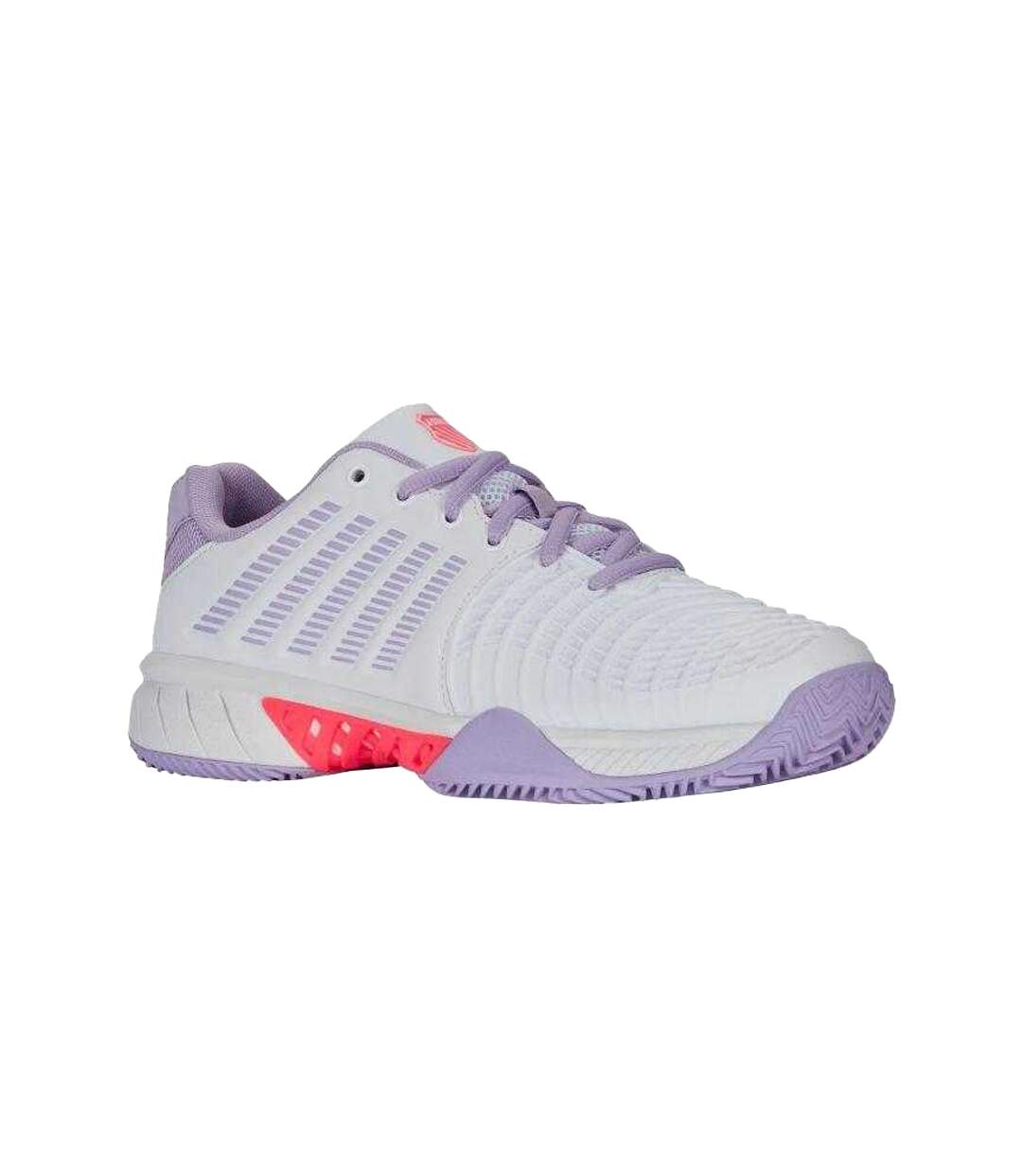 Womens/ladies Express Light 3 Clay Trainers White Violet K-Swiss-1