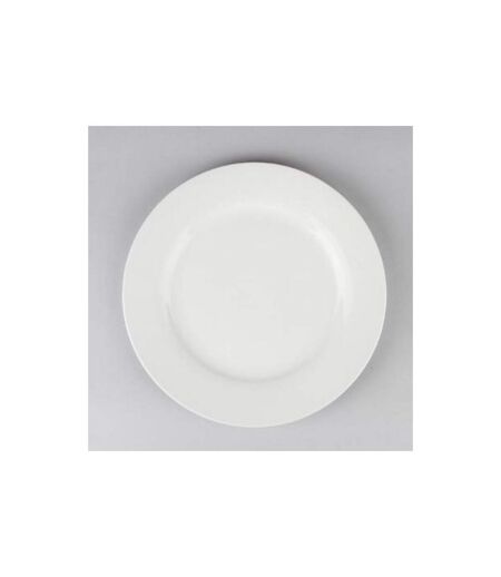 Lot de 6 Assiettes à Dessert Ronde 20cm Blanc