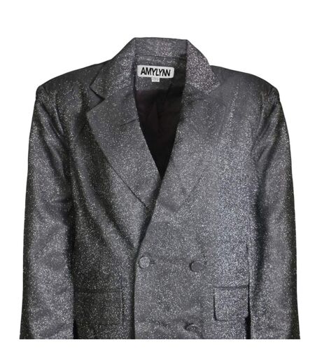 Blazer Motif/style Métallisé Ezra Femme Argenté AmyLynn
