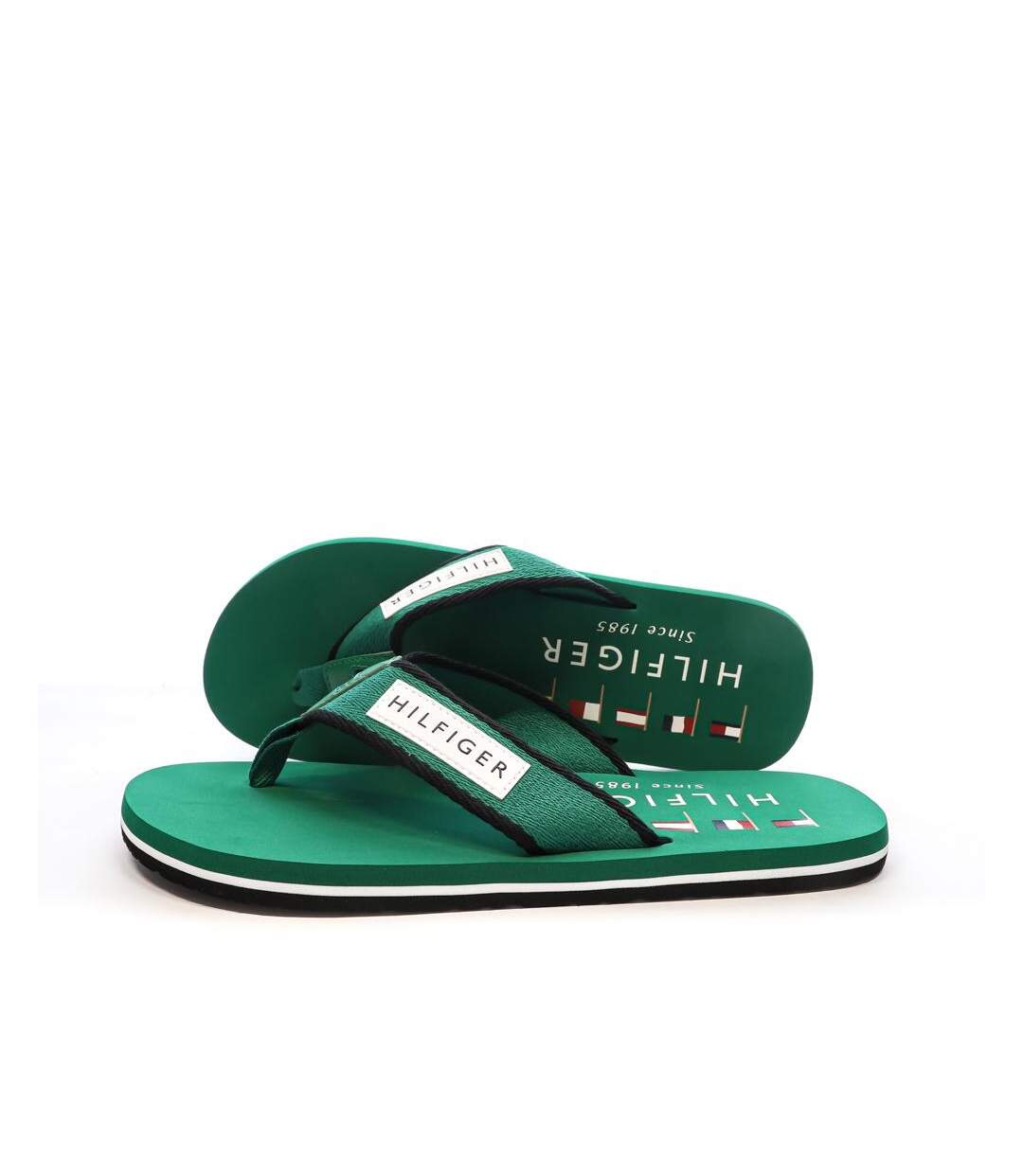 Tongs vertes homme tommy hilfiger patch - 43-1