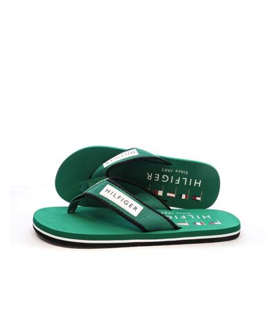 Tongs vertes homme tommy hilfiger patch - 43