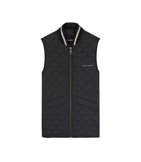 Mens quilted sleeveless vest gunmetal Lyle & Scott