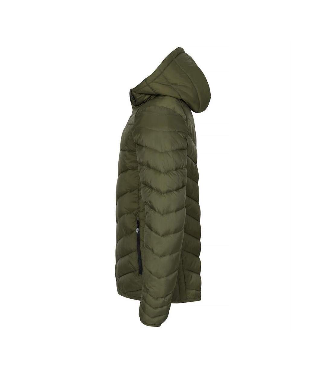 Mens Idaho Padded Jacket Fog Green Clique-3