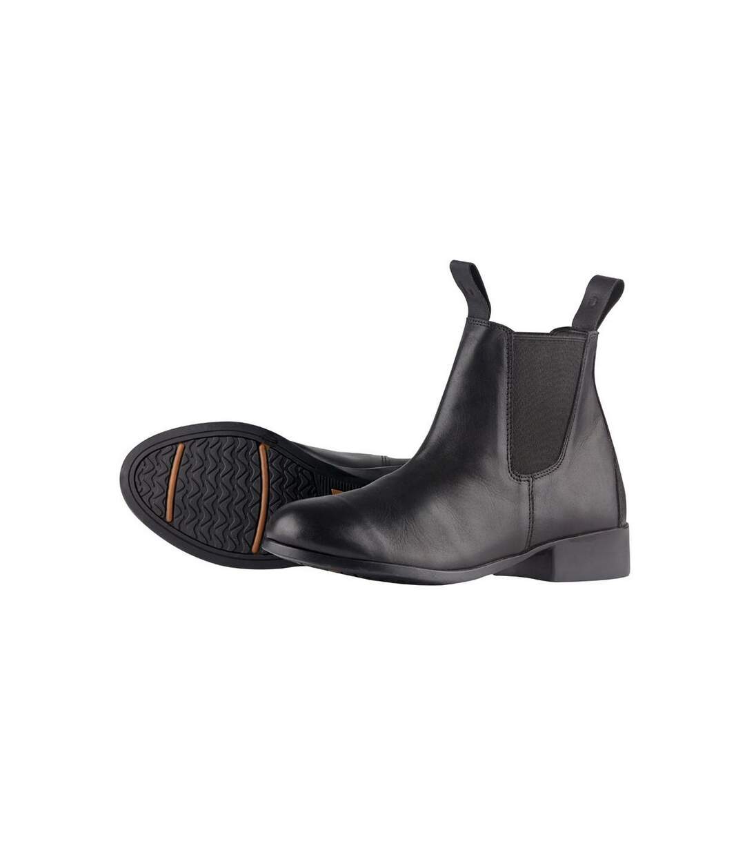 Bottines elevation en cuir jodhpur adultes noir Dublin-2