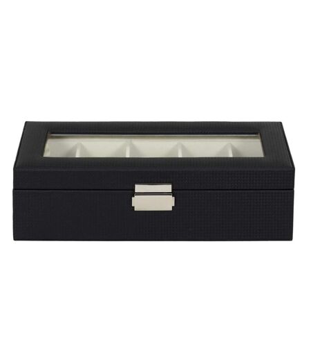 Boîte à Bijoux Déco 5 Montres 29cm Noir