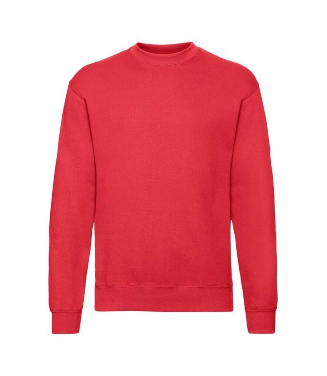 Mens classic 80/20 set-in sweatshirt red Fruit of the Loom