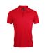 SOLs Mens Prime Pique Plain Short Sleeve Polo Shirt (Red)
