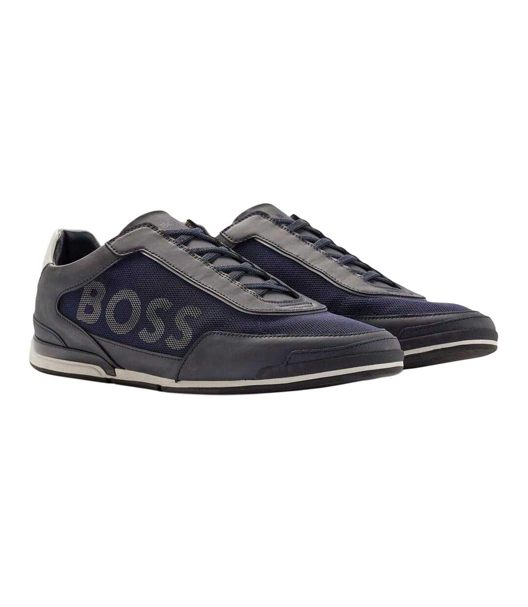 Baskets Saturn Homme Bleu Foncé Boss-1