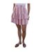 Womens/ladies Gingham Regular Mini Skirt Pink Threadbare-2