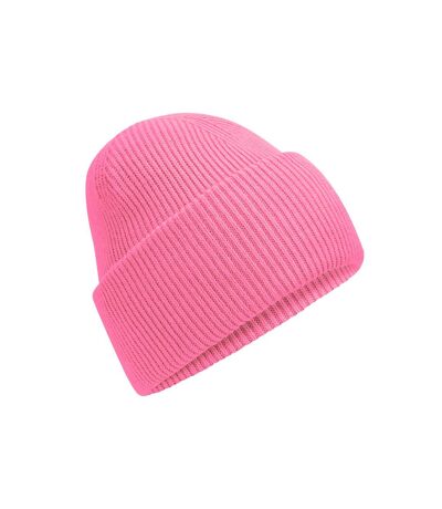 Unisex adult classic deep cuffed beanie true pink Beechfield