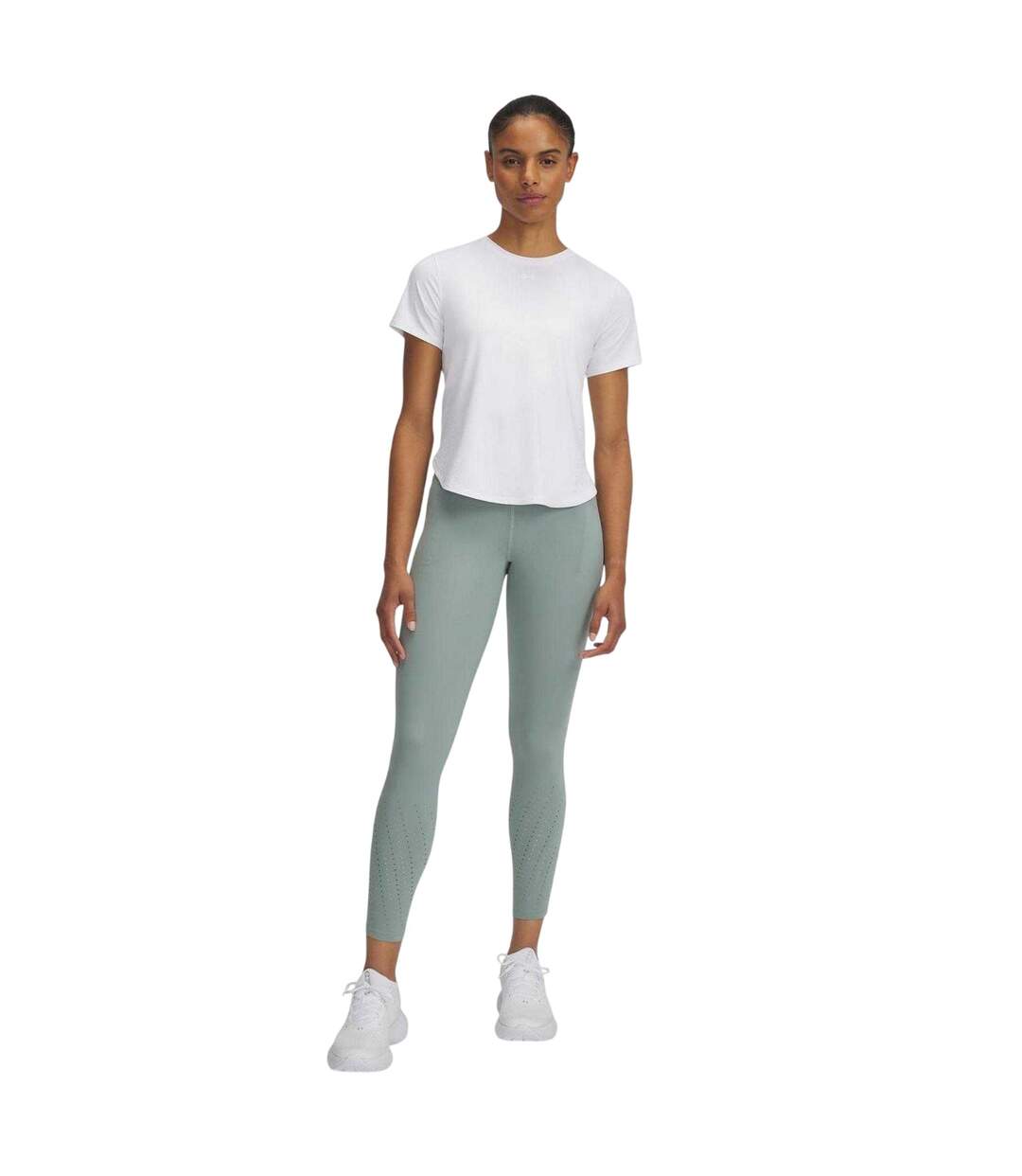 Legging Heatgear Femme Vert Under Armour-1
